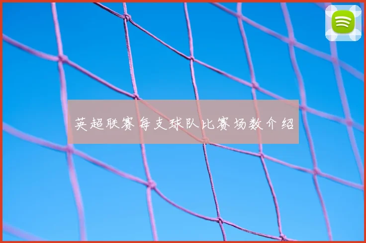 英超联赛每支球队比赛场数介绍